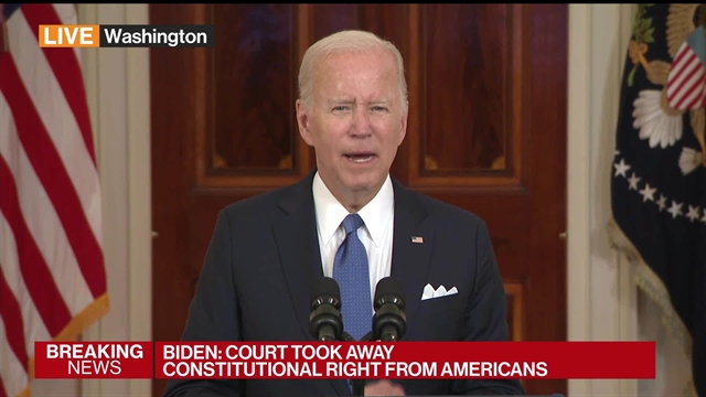 Biden Says Roe Decision Puts Women's Health at Risk